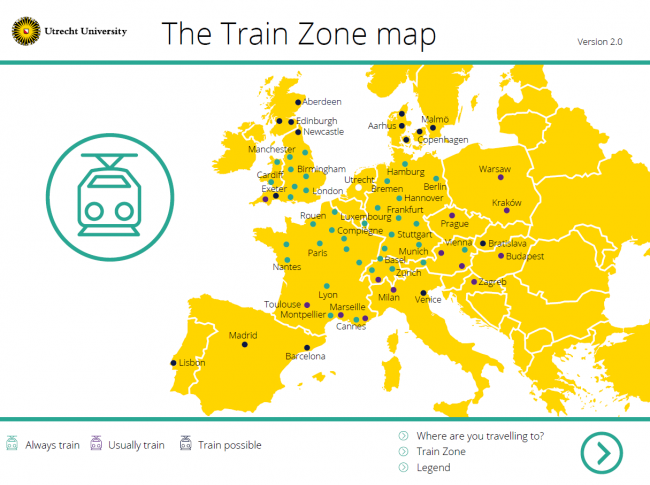 Travel zone map